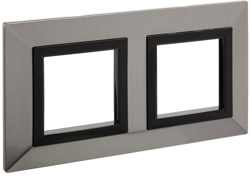 Рамка универсальная DKC Avanti 2-м. металл никель картинка